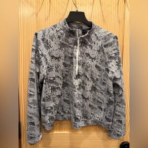 Spyder Active Top Black and Gray V-Neck Sweater